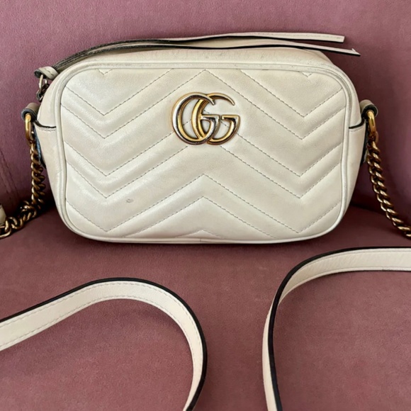 Authentic Gucci GG Marmont Mini Shoulder Bag - Picture 1 of 16